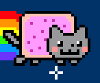 nyan cat by ☆⌒(*^-゜)v THX!!